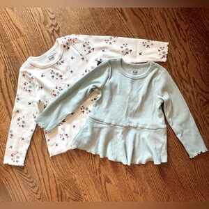 Gerber 2-Pack Peplum Waist Tops